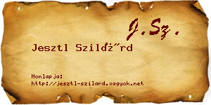Jesztl Szilárd névjegykártya