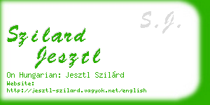 szilard jesztl business card